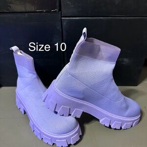 Cape Robbin Stylish Purple Ankle Boots for Women